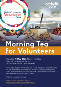 Invitation flyer - Morning Tea for Volunteers