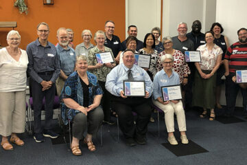 Representatives from parishes who participated in the Community Refugee Integration and Settlement Pilot (CRISP) and the Community Support Program (CSP) acknowledged during a Diocesan Social Justice Networking and Formation Day at the Bishop Bede Heather Centre, Blacktown. Image: Diocese of Parramatta