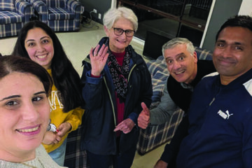 Volunteers from Holy Spirit Parish, St Clair-Erskine Park, helping a Syrian family settle in Australia. Image: Supplied